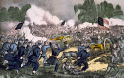 Battle of Gettysburg - By Currier & Ives