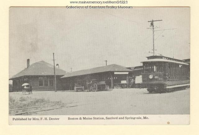Boston and Maine Station, Sanford and Springvale, ca. 1911