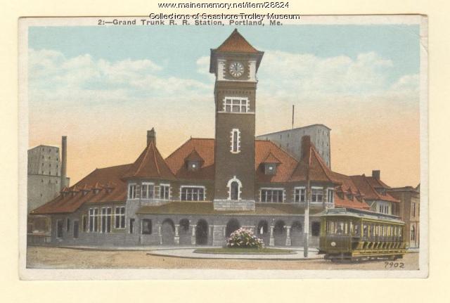 Grand Trunk Railroad Station, Portland, ca. 1910