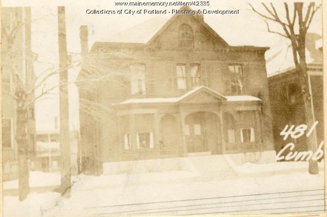 481 Cumberland Avenue in 1924
