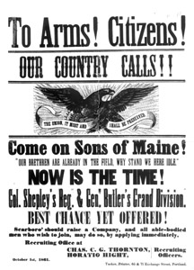 #6704 Civil War recruiting broadside, 1861