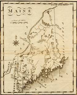 Map of Maine, 1795
