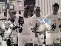 Carrying the Olympic torch, 1996 Atlanta games