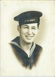 Jim Friedlander, 17 year old naval enlistee, 1944