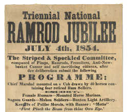 Ramrod Jubilee broadside, Portland, 1854